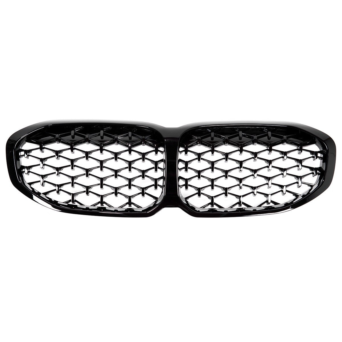 Hochglanz Schwarz Diamant Sportgrill passend für BMW 1er F40 2019-2024