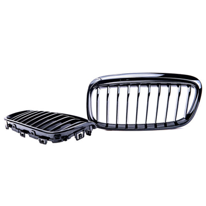Hochglanz Schwarz Einzel-Linie Grill passend für BMW 2er F45 2014-2018