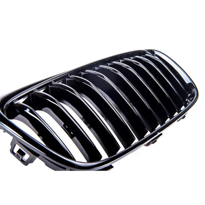 Hochglanz Schwarz Einzel-Linie Grill passend für BMW 2er F45 2014-2018