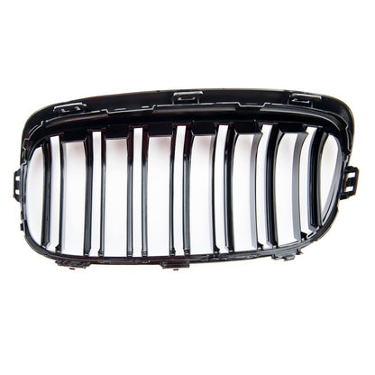 Hochglanz Schwarz Dual Line Sportgrill passend für BMW 2er F45 2014-2018