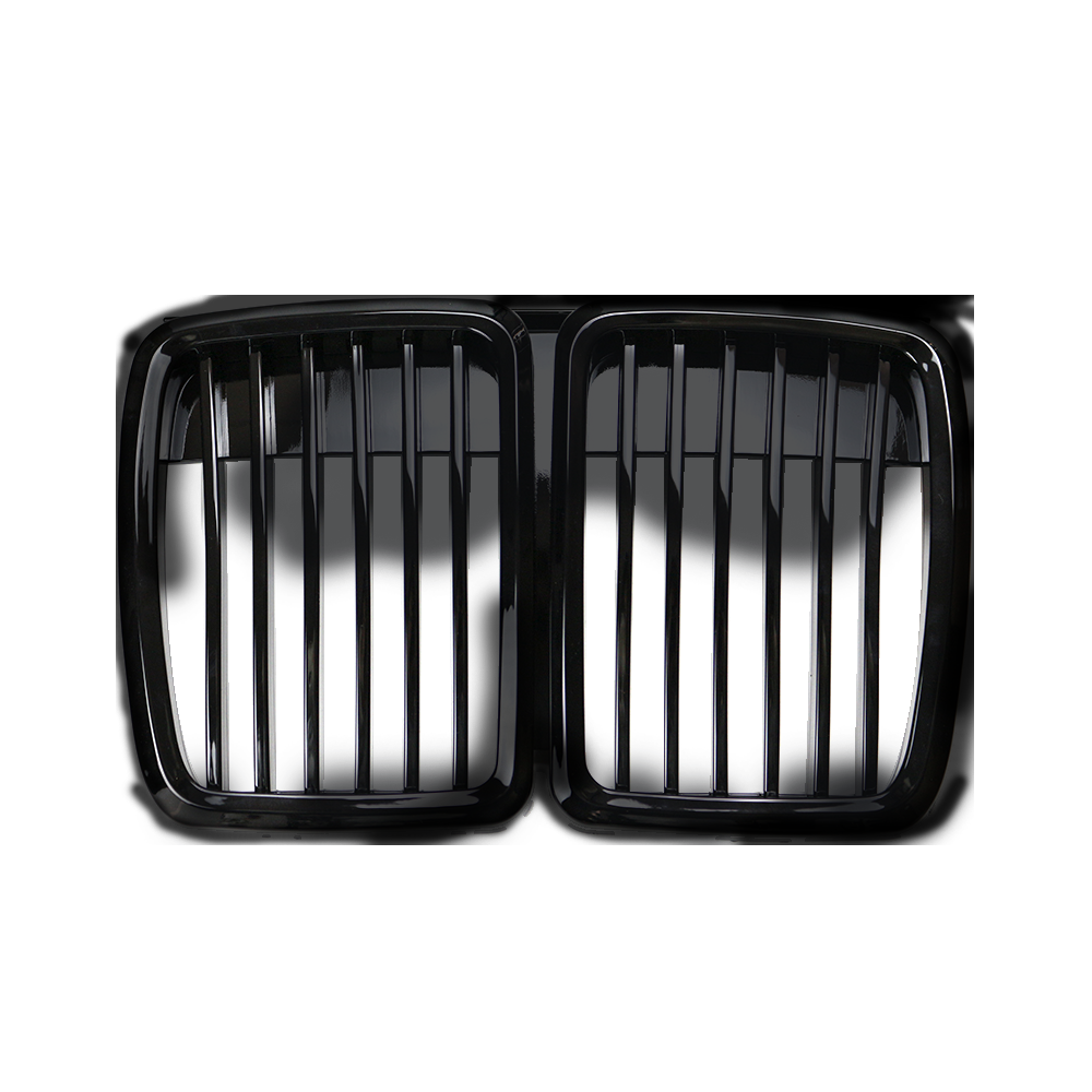 Grill Einzellinie Hochglanz Schwarz passend für BMW 3er E30 1987-1994