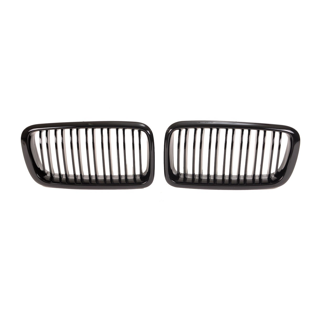 Kühlergrill Doppel Linie Hochglanz Schwarz passend für BMW 7er E38 1994-2001