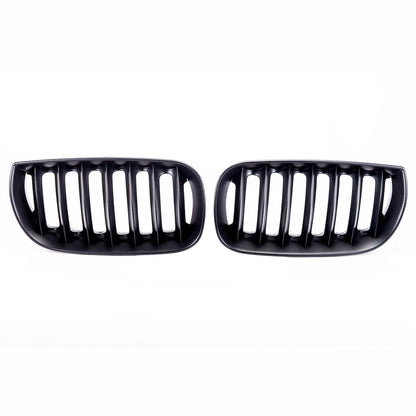 Sportgrill Einzel-Linie Matt Schwarz passend für BMW X3 (E83) Pre-Facelift 2003-2006