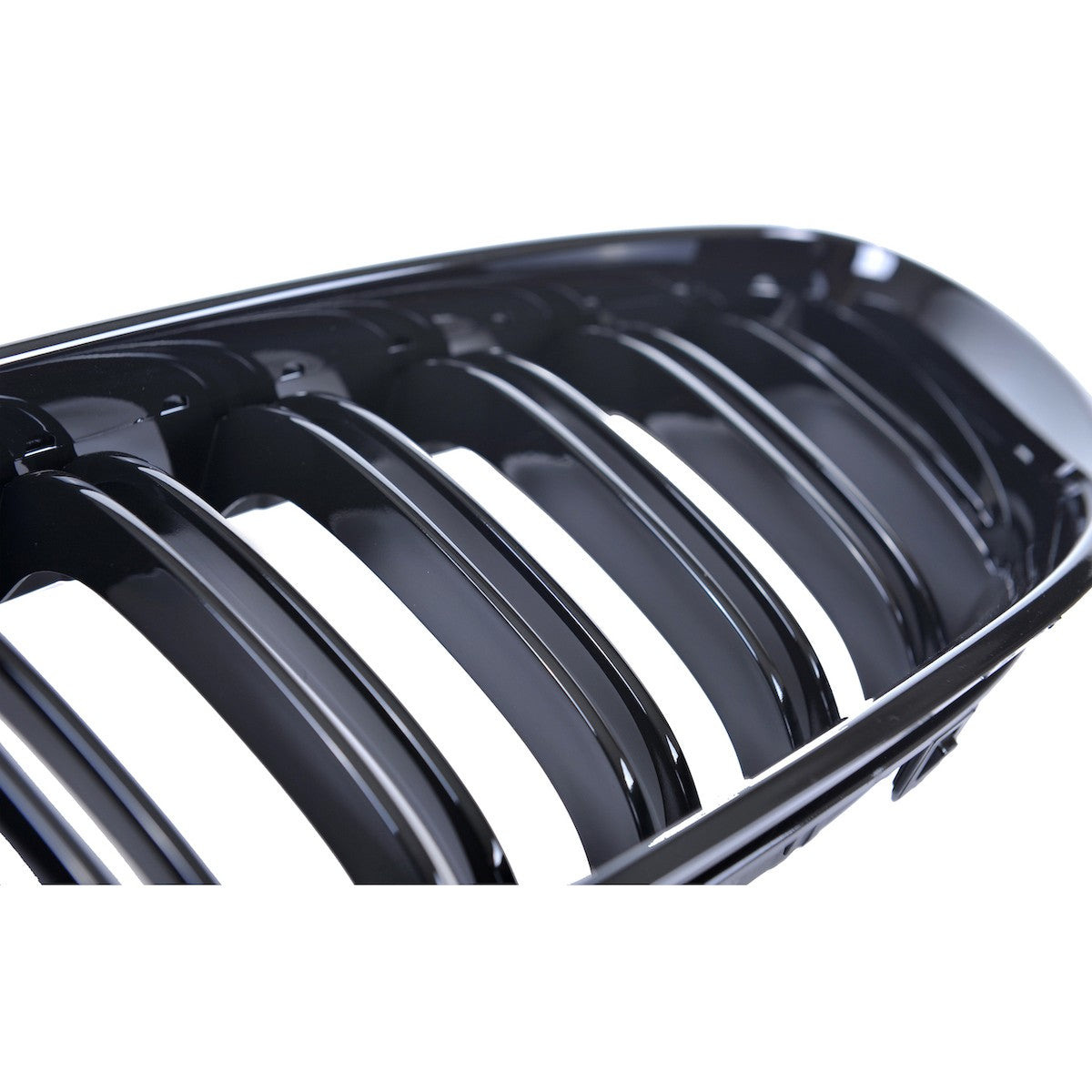 Kühlergrill Doppelstreifen Hochglanz Schwarz passend für BMW 6er F13/F12/F06 2011-2018