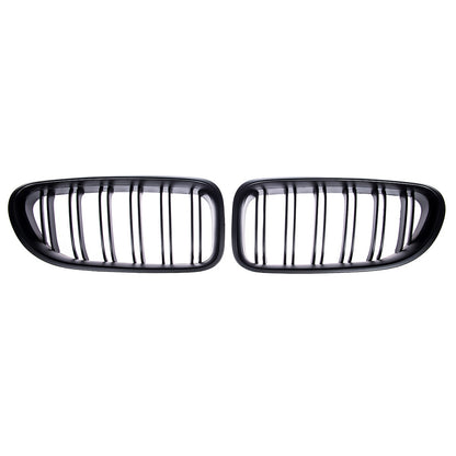 Kühlergrill Doppelstreifen Matt Schwarz passend für BMW 6er F06/F12/F13 2011-2018
