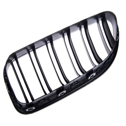 Kühlergrill Doppelstreifen Matt Schwarz passend für BMW 6er F06/F12/F13 2011-2018