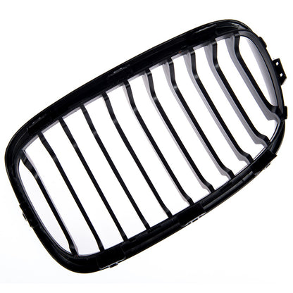 Matt Schwarz Einzelstreifen Kühlergrill passend für BMW 1er F20 F21 2011-2015
