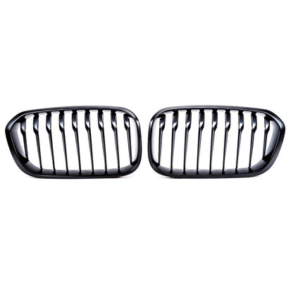 Kühlergrill Einzelstreifen Matt Schwarz passend für BMW 1er F20 F21 2015-2019