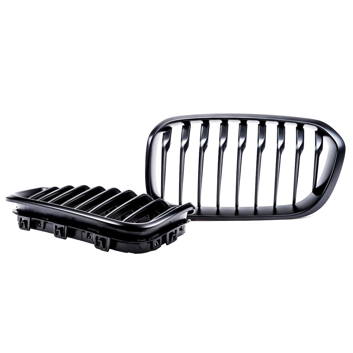Kühlergrill Einzelstreifen Matt Schwarz passend für BMW 1er F20 F21 2015-2019