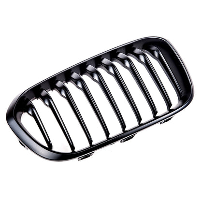 Kühlergrill Einzelstreifen Matt Schwarz passend für BMW 1er F20 F21 2015-2019