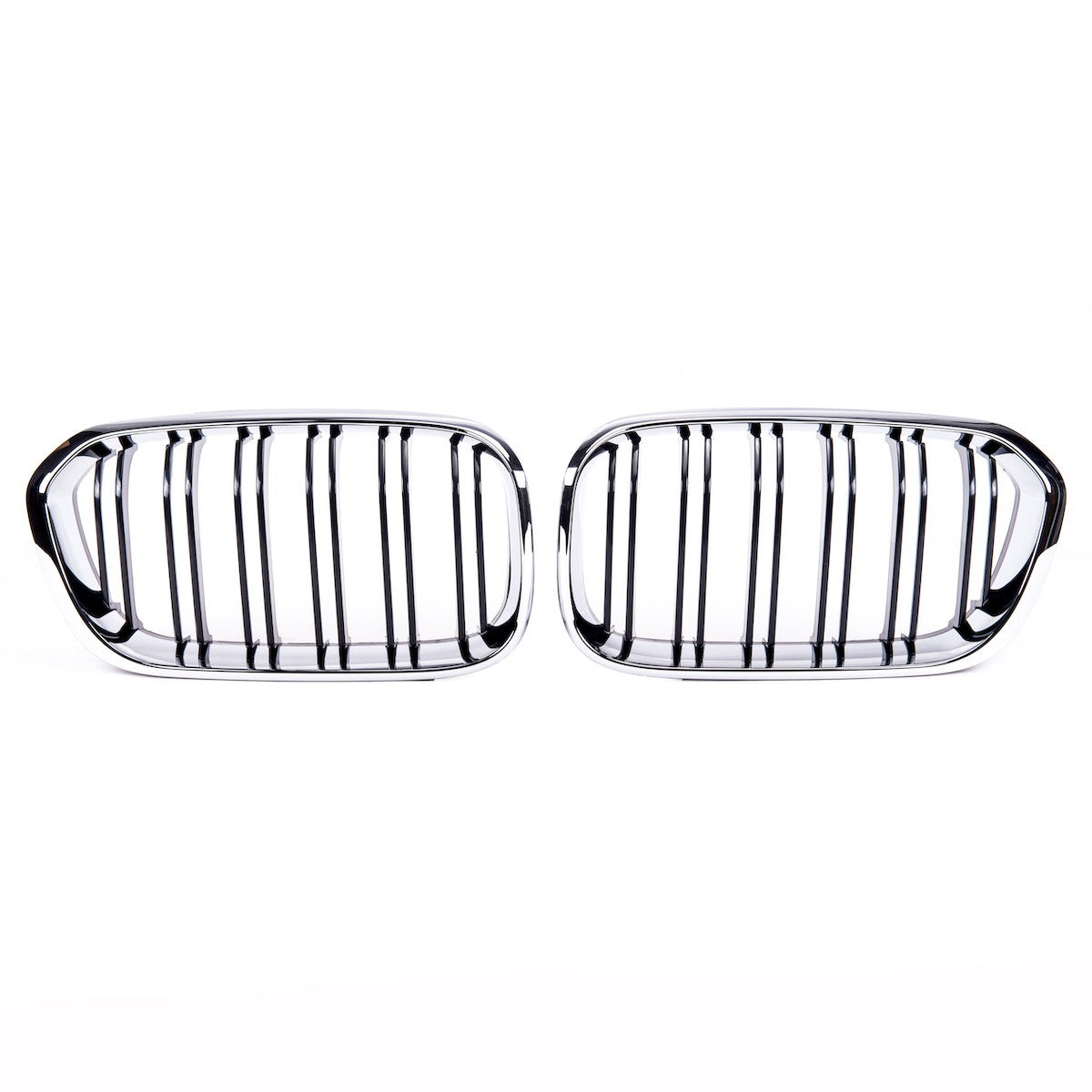 Dual Line Chrom & Schwarz Grill passend für BMW 1er F20/F21 2015-2019