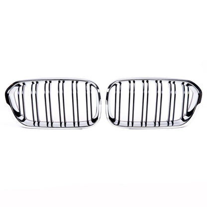 Dual Line Chrom & Schwarz Grill passend für BMW 1er F20/F21 2015-2019