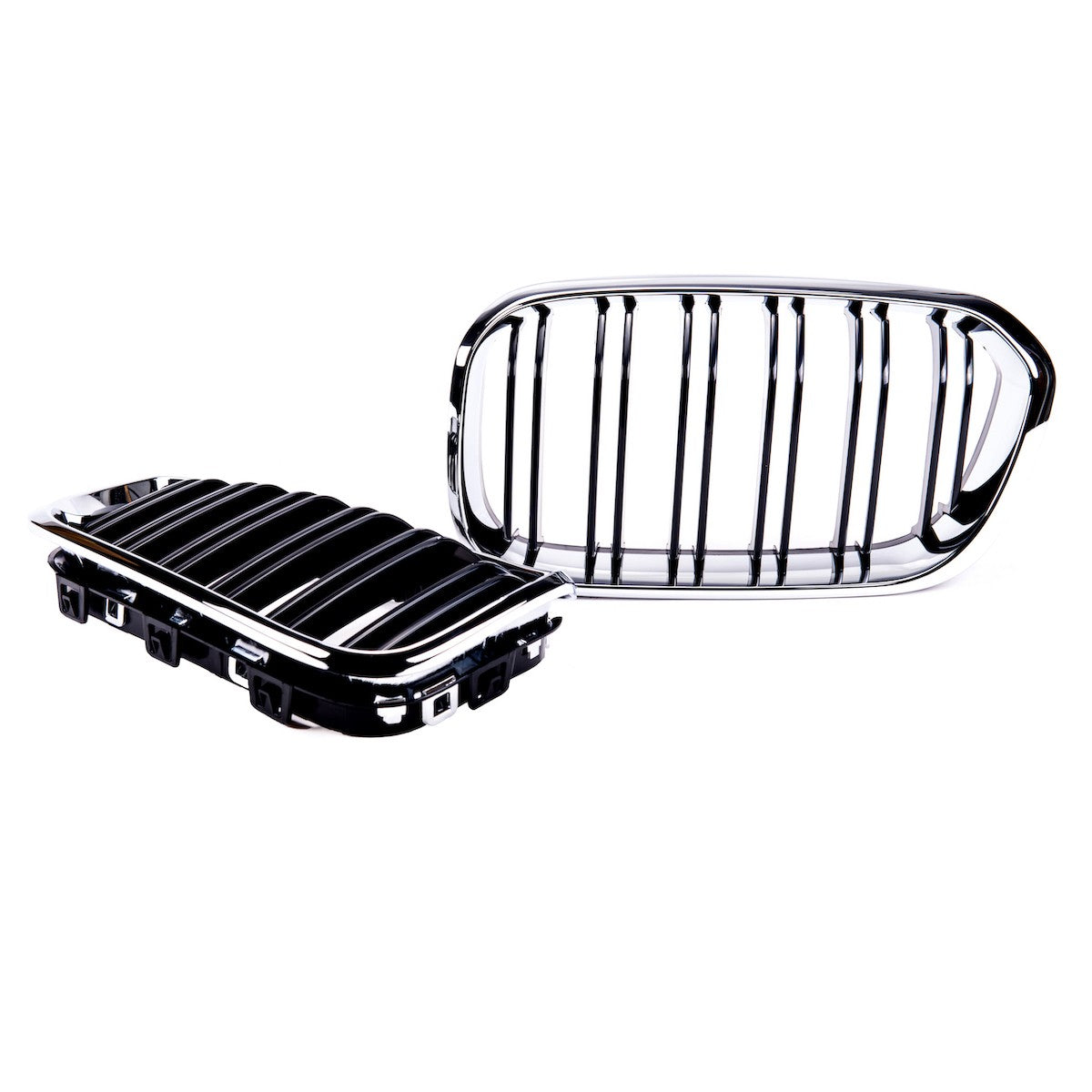 Dual Line Chrom & Schwarz Grill passend für BMW 1er F20/F21 2015-2019