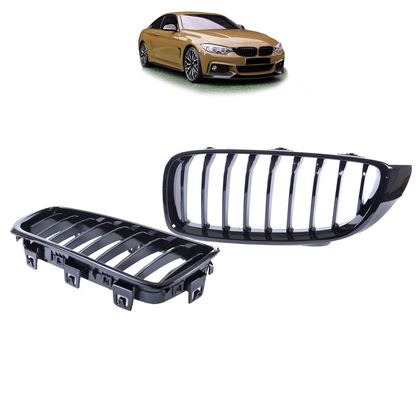 Sportgrill Hochglanz Schwarz passend für BMW 4er F32 F33 F36 2013-2021