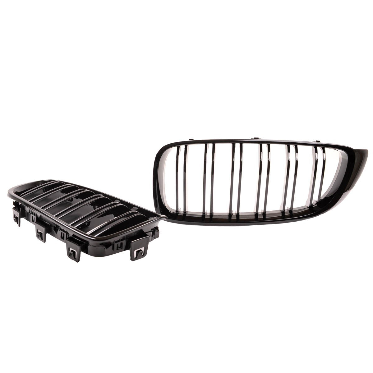 Sportgrill Hochglanz Schwarz Dual Line passend für BMW 4er F32 F33 F36 13-21