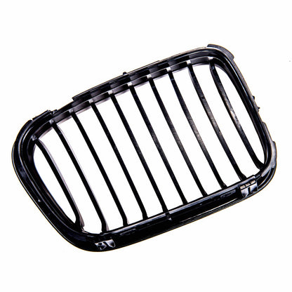 Frontgrill Hochglanz Schwarz Einzellinie passend für BMW 3er E46 1998-2001