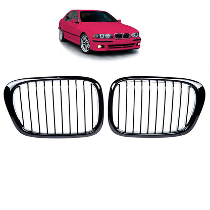 Sportgrill Hochglanz Schwarz passend für BMW 5er E39 1995-2003