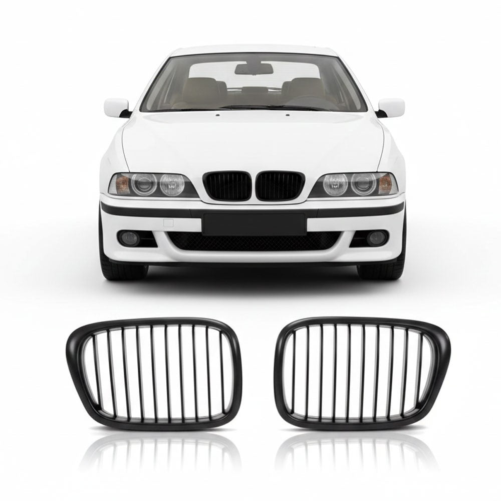 Sportgrill Einzelframe Matt Schwarz passend für BMW 5er E39 1995-2003