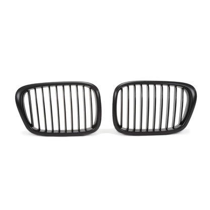 Sportgrill Einzelframe Matt Schwarz passend für BMW 5er E39 1995-2003