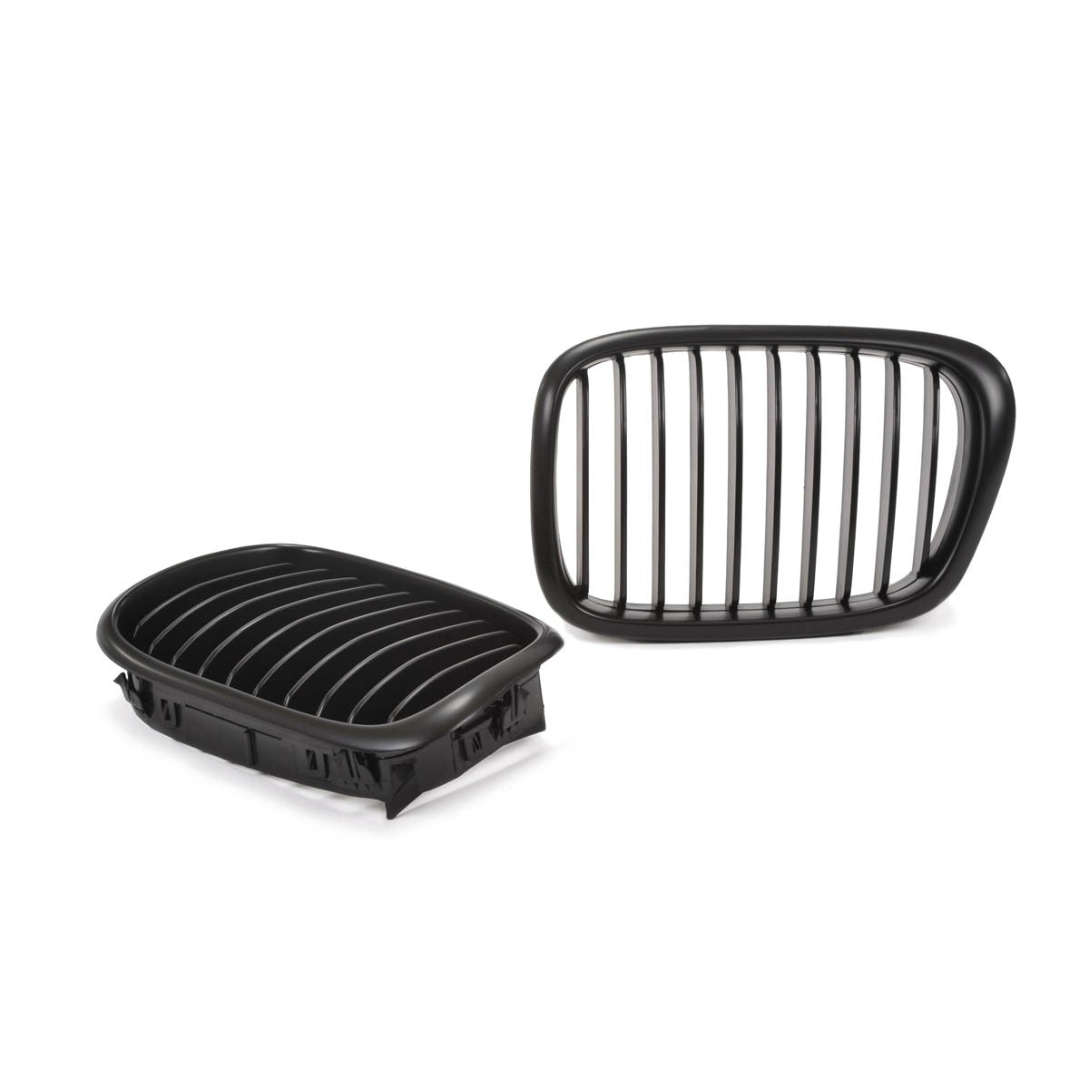 Sportgrill Einzelframe Matt Schwarz passend für BMW 5er E39 1995-2003