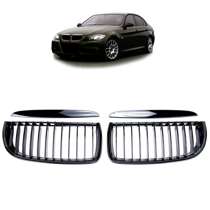 Hochglanz Schwarz Kühlergrill passend für BMW 3er E90 E91 2005-2008