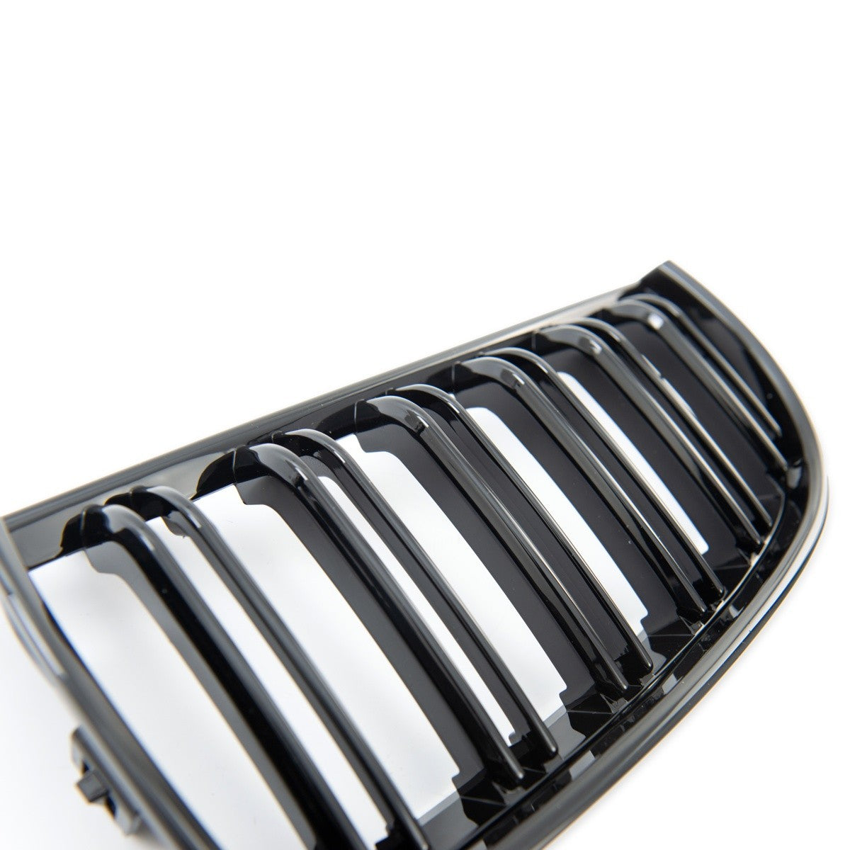 Frontgrill Hochglanz Schwarz Doppel-Linie passend für BMW 3er E90 E91 2005-2008