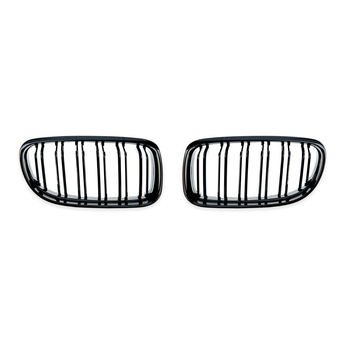 Frontgrill Hochglanz Schwarz Doppel-Linie passend für BMW 3er E90 E91 2008-2011