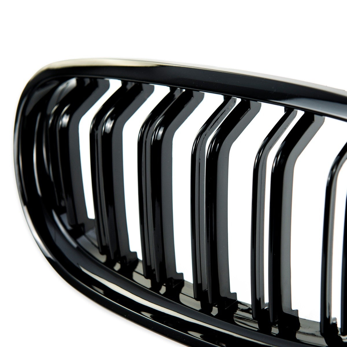 Frontgrill Hochglanz Schwarz Doppel-Linie passend für BMW 3er E90 E91 2008-2011