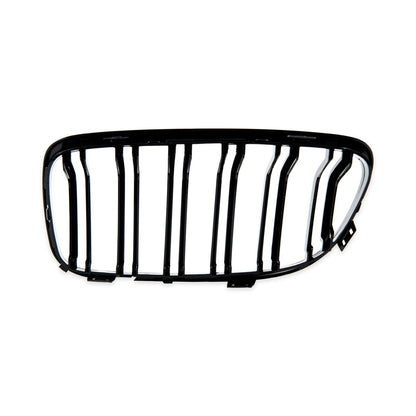 Frontgrill Hochglanz Schwarz Doppel-Linie passend für BMW 3er E90 E91 2008-2011