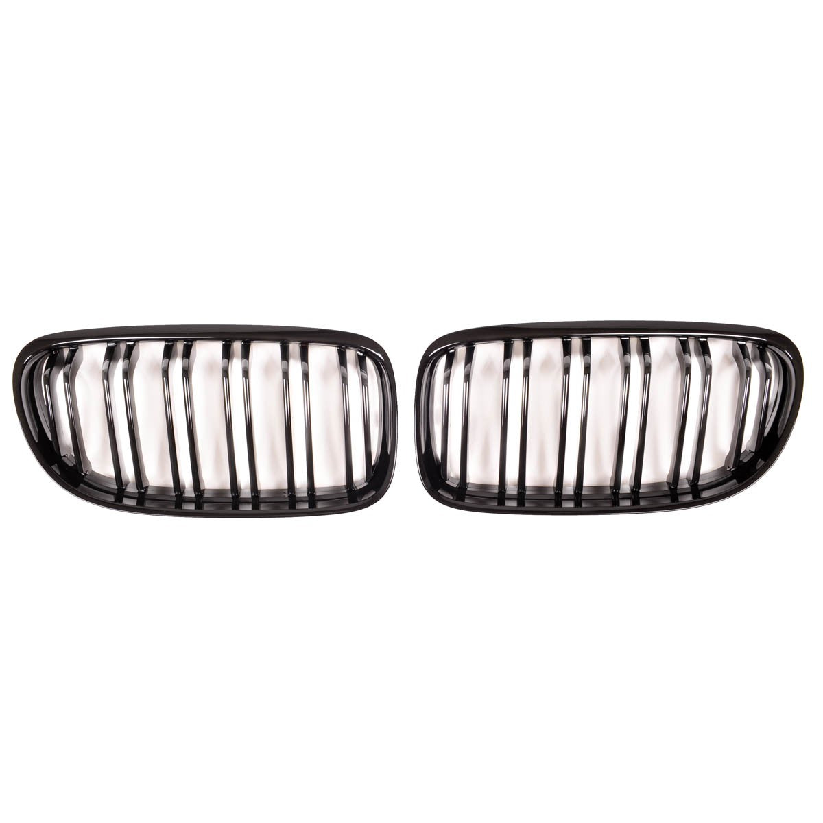 Grill Doppel-Linie Matt Schwarz passend für BMW 3er E90 E91 2008-2011