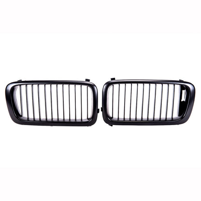 Matt Schwarzer Einlinien Kühlergrill passend für BMW 7er E38 1994-1999