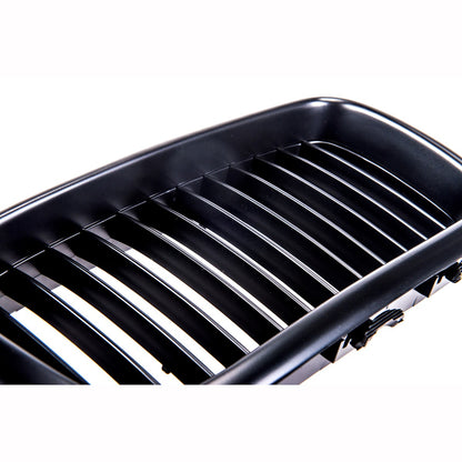 Matt Schwarzer Einlinien Kühlergrill passend für BMW 7er E38 1994-1999