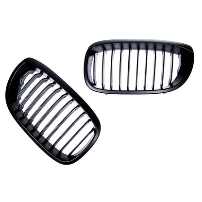 Grill Einzellinie Matt Schwarz passend für BMW 3er E46 2003-2006