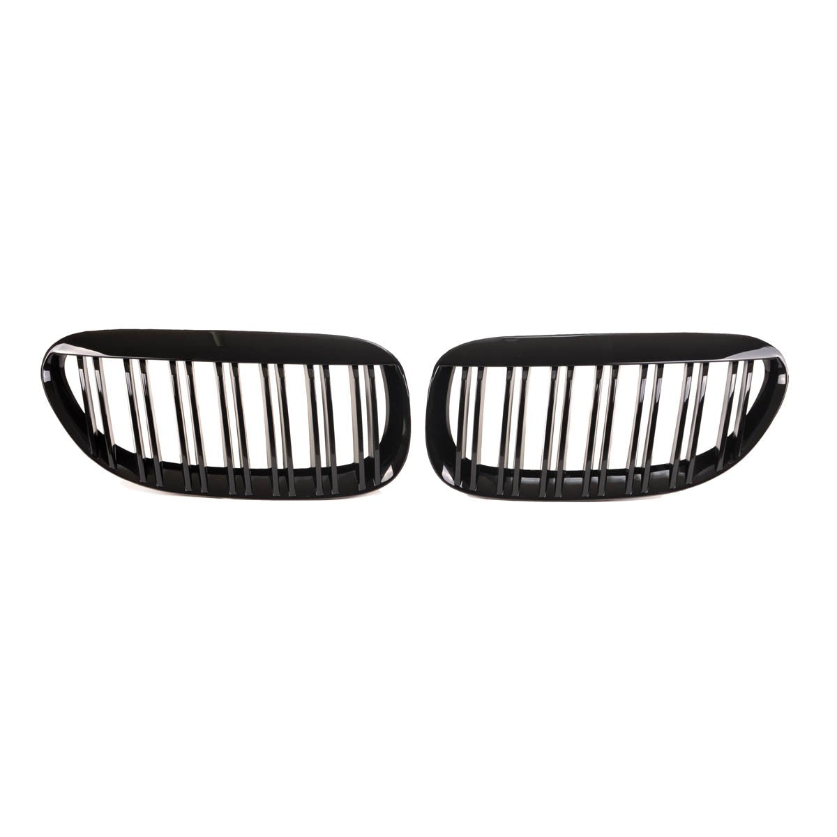 Frontgrill Doppellinie Hochglanz Schwarz passend für BMW 6er E63 E64 2003-2010