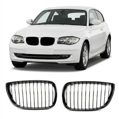 Sportgrill Hochglanz Schwarz passend für BMW 1er E81 E87 2004-2007