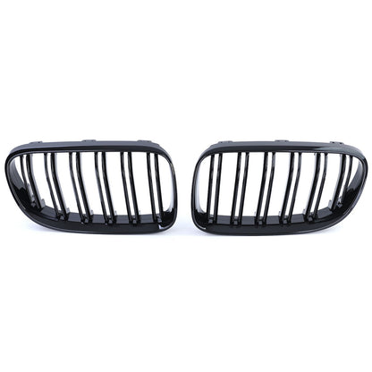 Vorderer Grill Hochglanz Schwarz Doppel-Linie passend für BMW 3er E92 E93 2010-2013