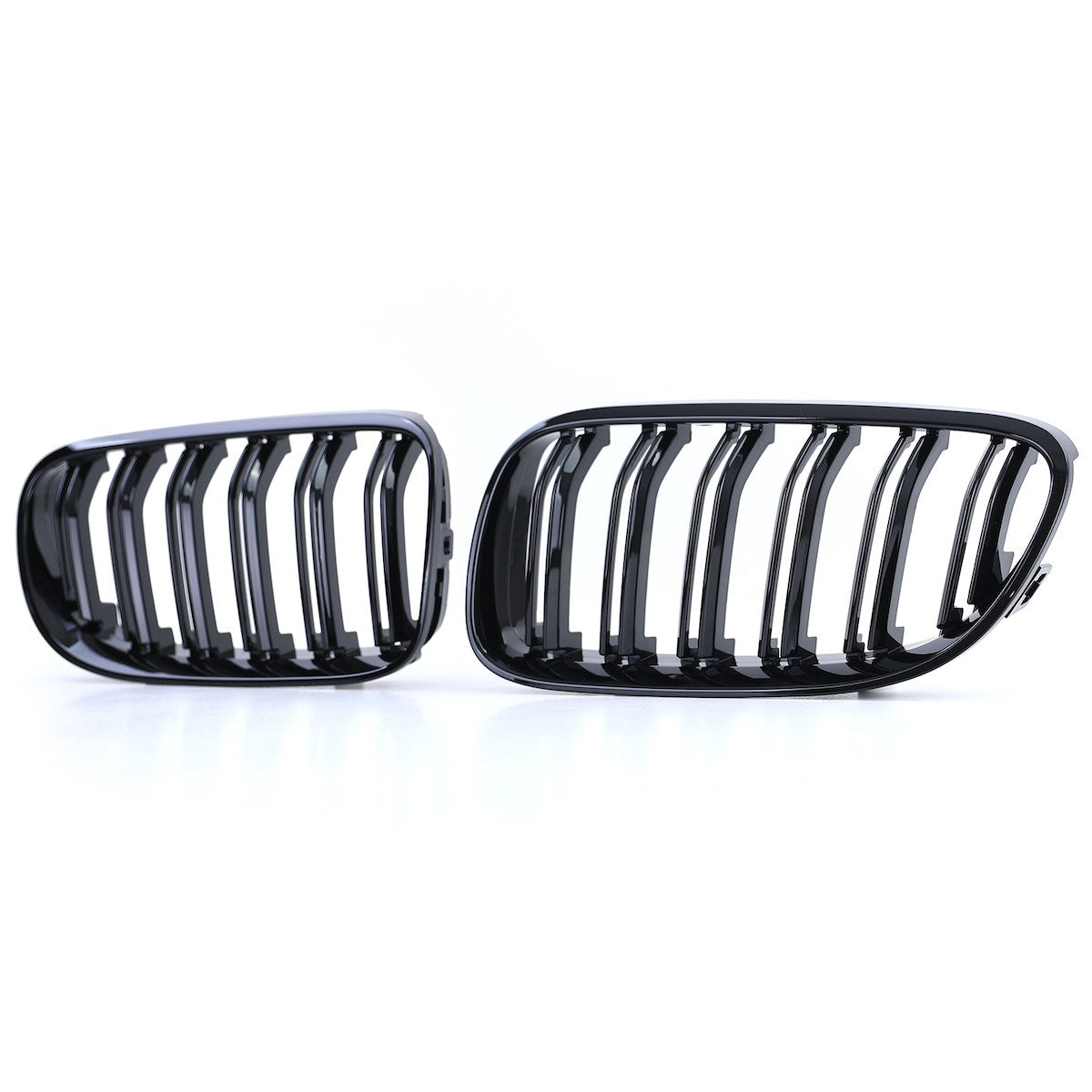 Vorderer Grill Hochglanz Schwarz Doppel-Linie passend für BMW 3er E92 E93 2010-2013