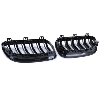 Vorderer Grill Hochglanz Schwarz Doppel-Linie passend für BMW 3er E92 E93 2010-2013