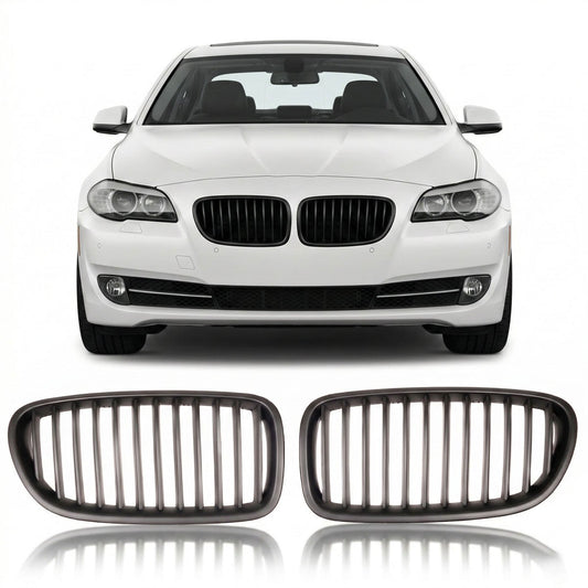 Kühlergrill Single Line Matt Schwarz passend für BMW 5er F10 F11 2010-2018