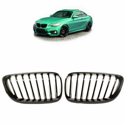 Sportgrill Hochglanz Schwarz passend für BMW 2er F22 F23 F87 2014-2021