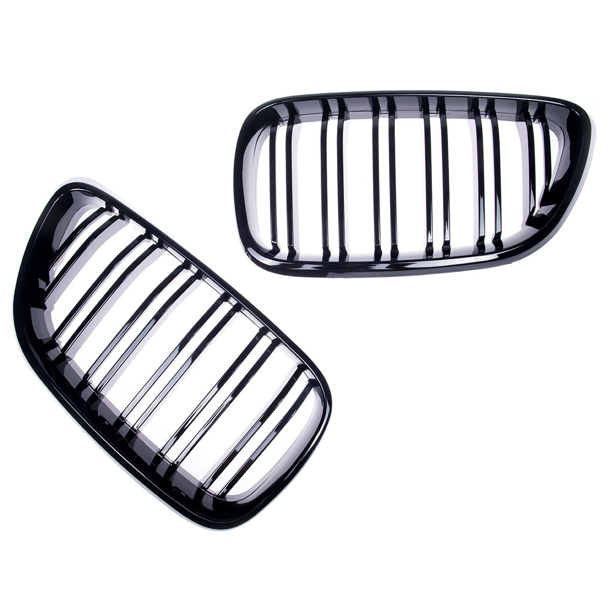 Kühlergrill Hochglanz Schwarz Dual Line passend für BMW 2er F22 F23 F87 14-21