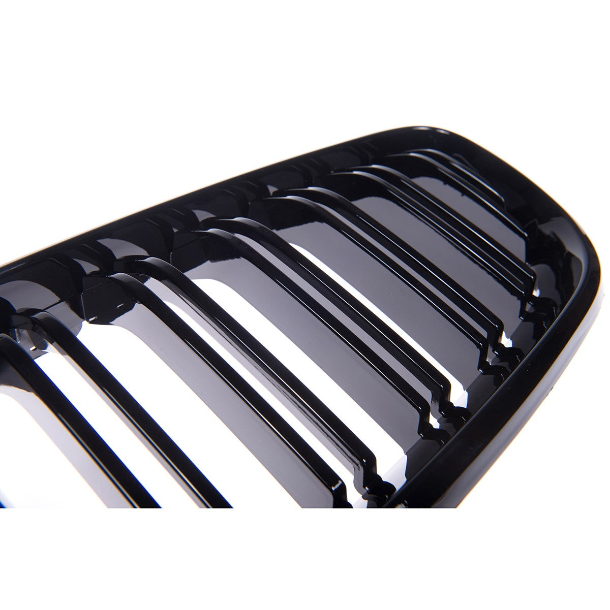 Kühlergrill Hochglanz Schwarz Dual Line passend für BMW 2er F22 F23 F87 14-21