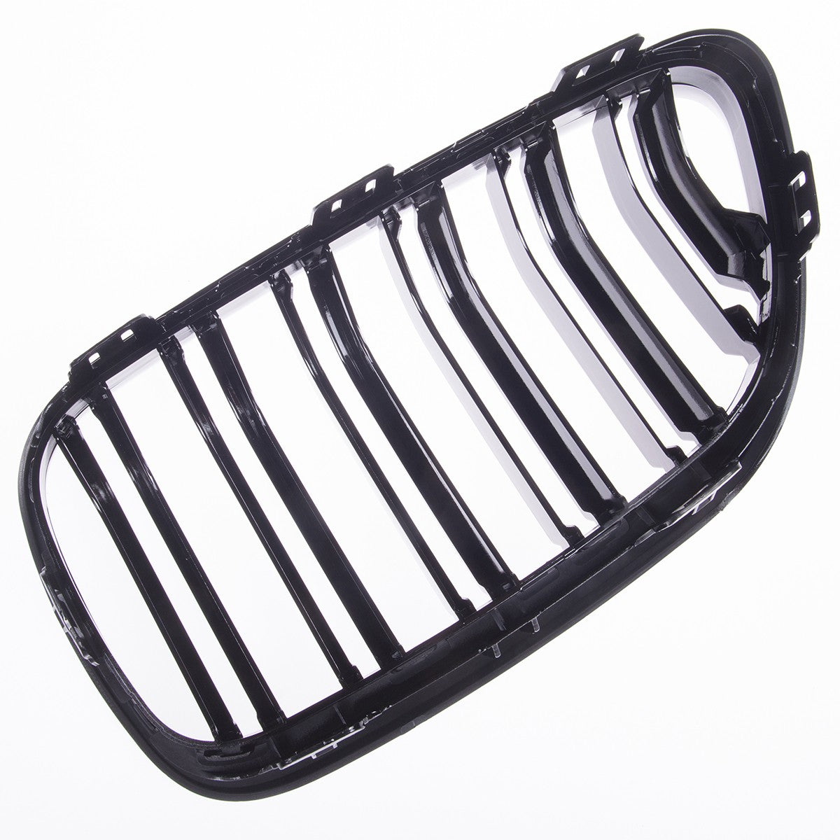 Kühlergrill Hochglanz Schwarz Dual Line passend für BMW 2er F22 F23 F87 14-21