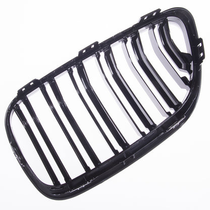 Kühlergrill Hochglanz Schwarz Dual Line passend für BMW 2er F22 F23 F87 14-21
