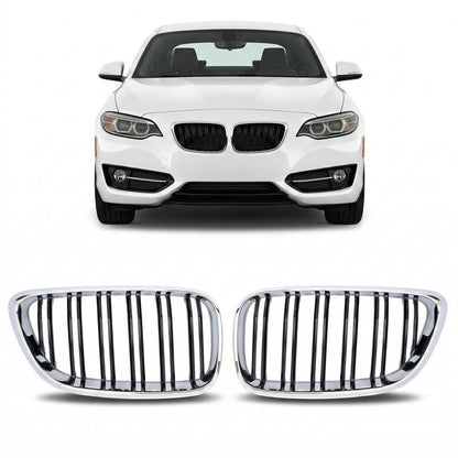 Sportgrill Dual Line Chrom & Schwarz passend für BMW 2 F22/F23 2013-2021