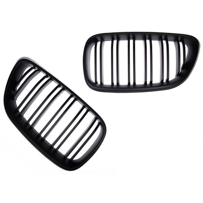 Grill Dual Line Matt Schwarz passend für BMW 2er F22 F23 2013-2021