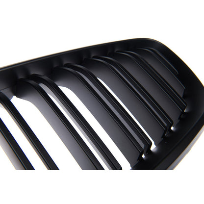 Grill Dual Line Matt Schwarz passend für BMW 2er F22 F23 2013-2021