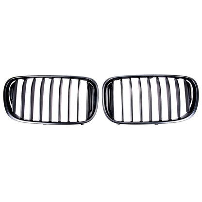Matt Schwarz Single Line Grill passend für BMW 7er G11 G12 2015-2019