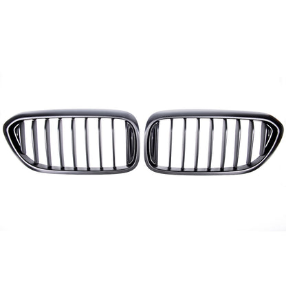 Sportgrill Einzelstreifen Matt Schwarz passend für BMW 5er 2017-2020