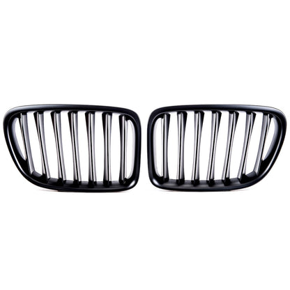 Matt Schwarzer Einzelstreifen Sportgrill passend für BMW X1 E84 2009-2015